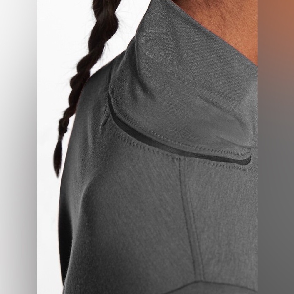 Athleta Weekday Industry Turtleneck Midi Active Dress | Light Gray | Size M - Picture 3 of 16